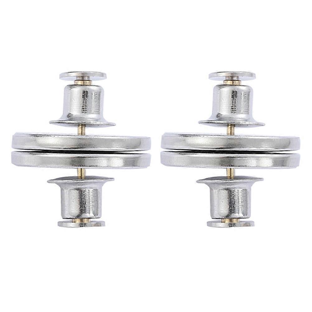 2 Pairs Multi-functional Metal Buttons Detachable Buttons Curtain Buttons