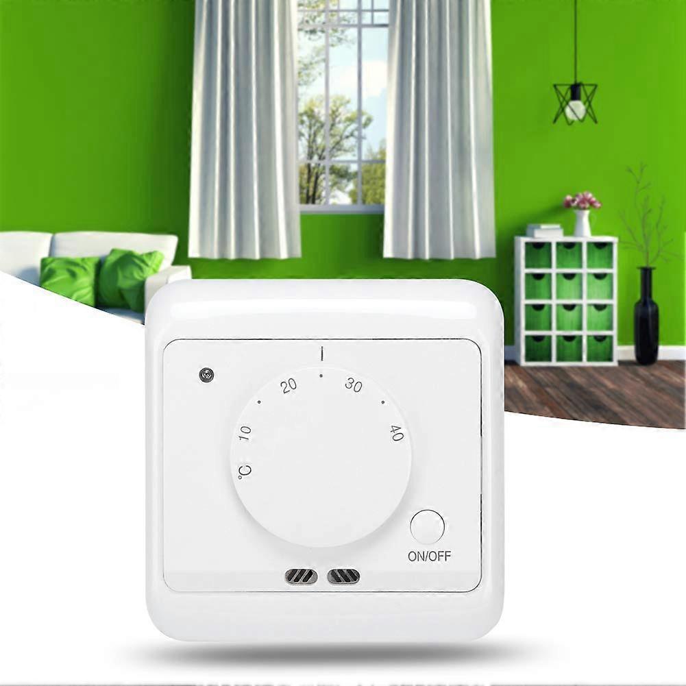16A Wall Mounted Electric Heating Thermostat with Adjustable Temperature Control for Home and Office