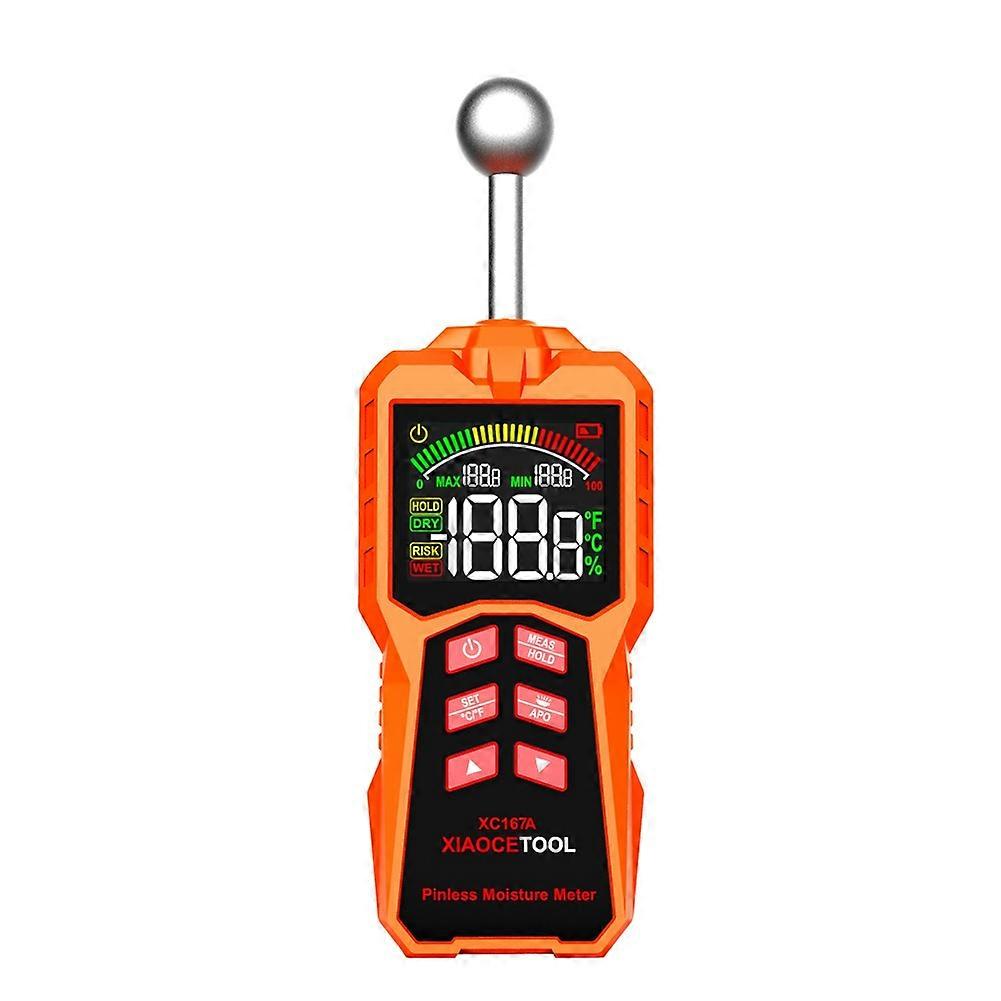 XIAOCETOOL XC167A Pinless Moisture Meter Timber Damp Detector Wall Floor Leak Detector Wood Moisture Meter