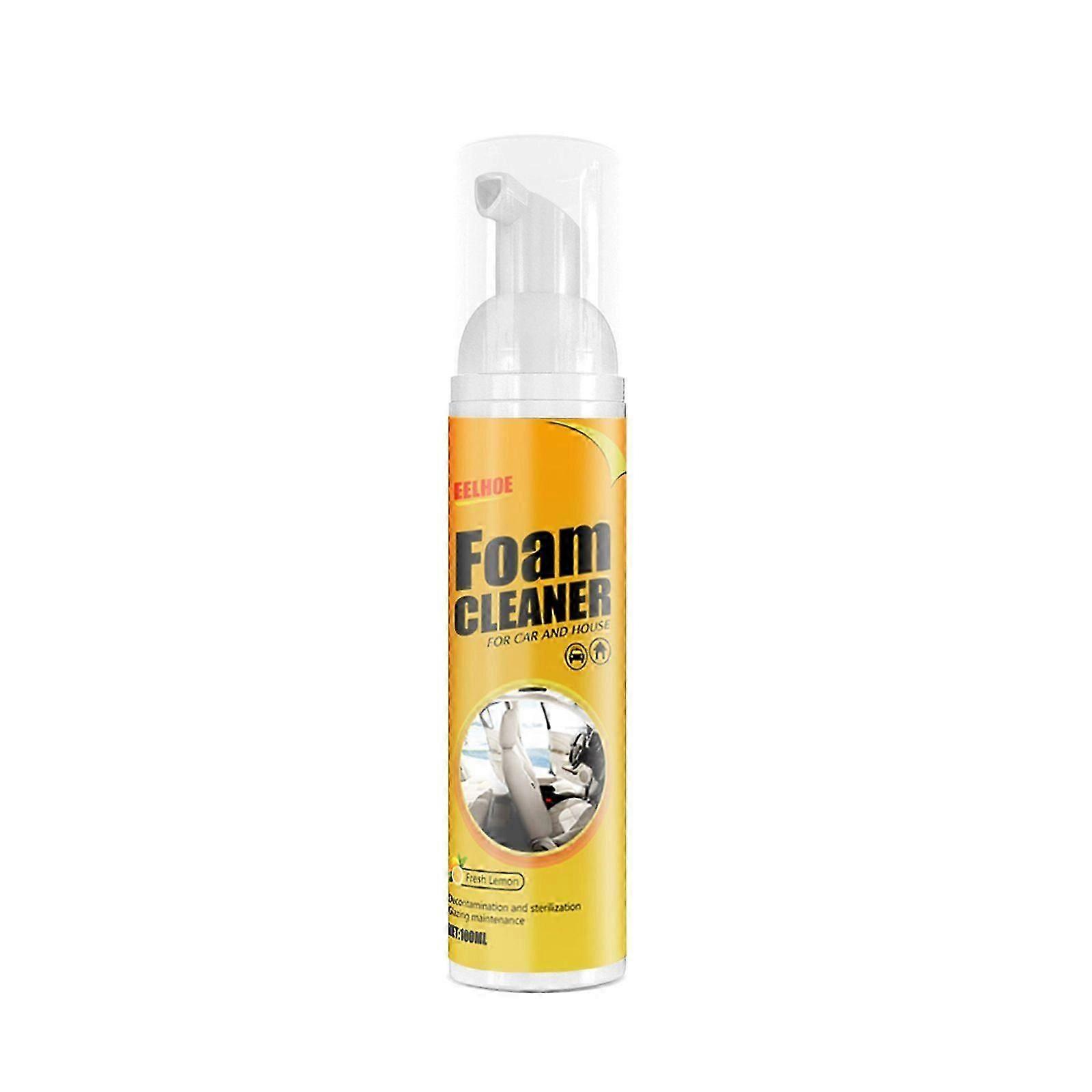 Multi-Functional Car Foam Cleaner - Safe, Powerful & Easy-to-Use 100ml Decontamination Spray for Leather Seats, Steering Wheel & Interior Surfaces