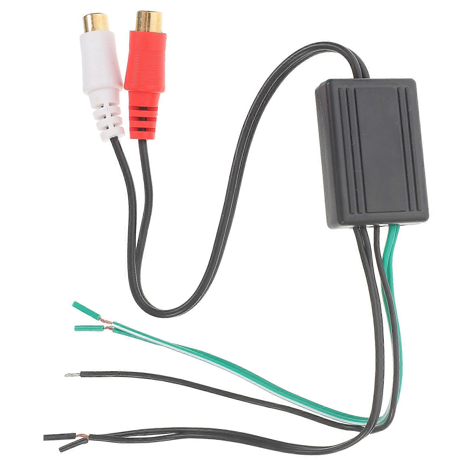 Car Speaker Cable Audio Cable for Stereo System Replacement 4Pcs Black