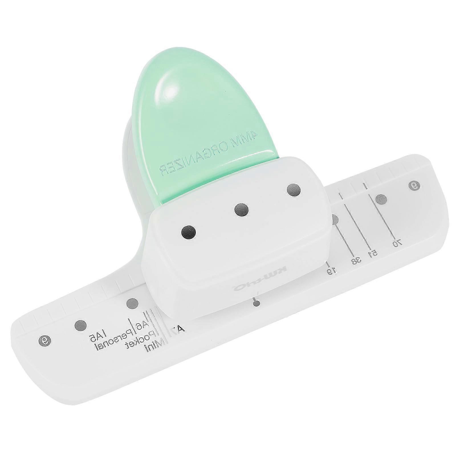 3 Hole Punch with Adjustable 3 Ring Puncher, Precise Punching for Binder and Planner Pages