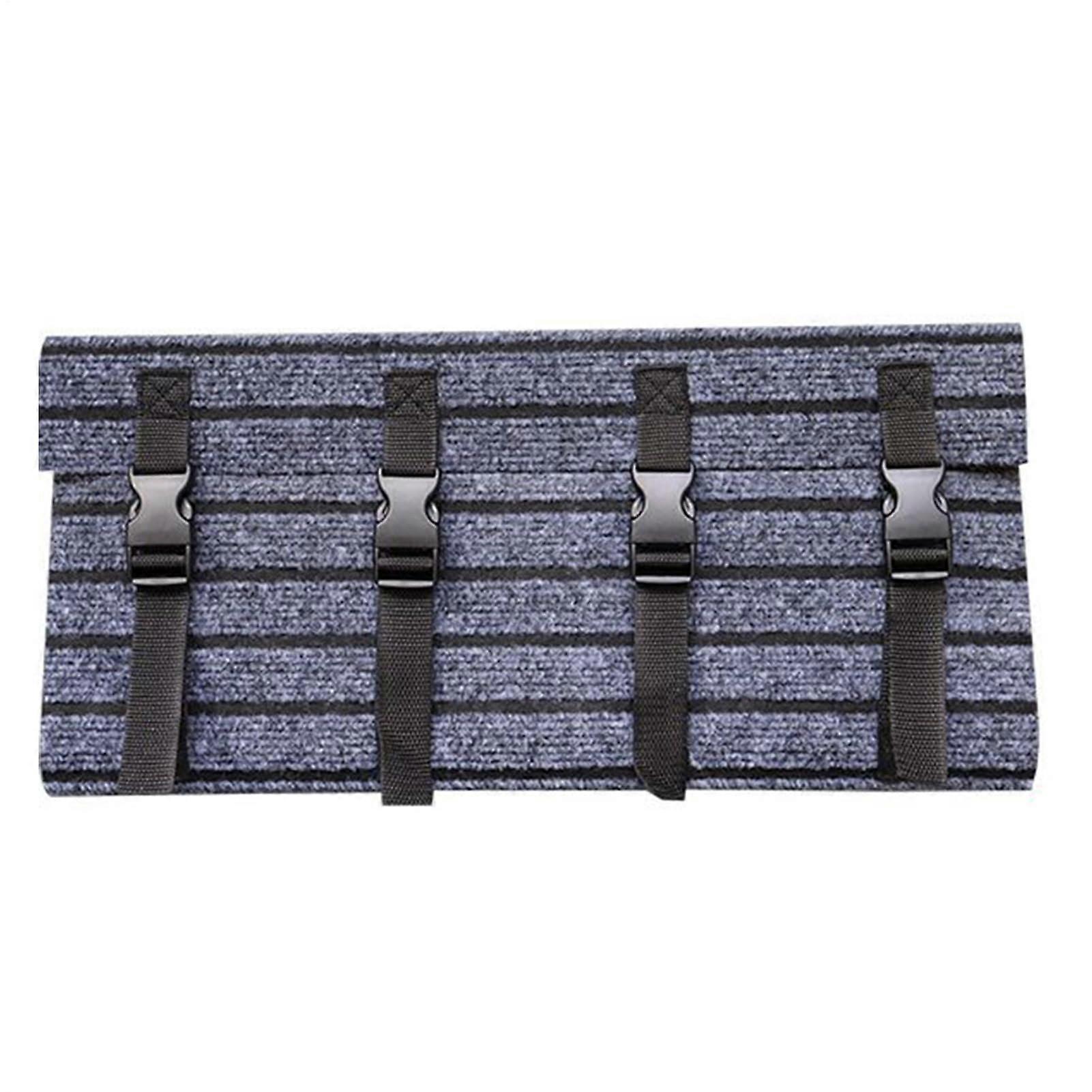 RV Step Cover with NonSlip Grip and Reflective Strip, Adjustable Polyester Rug for Camping