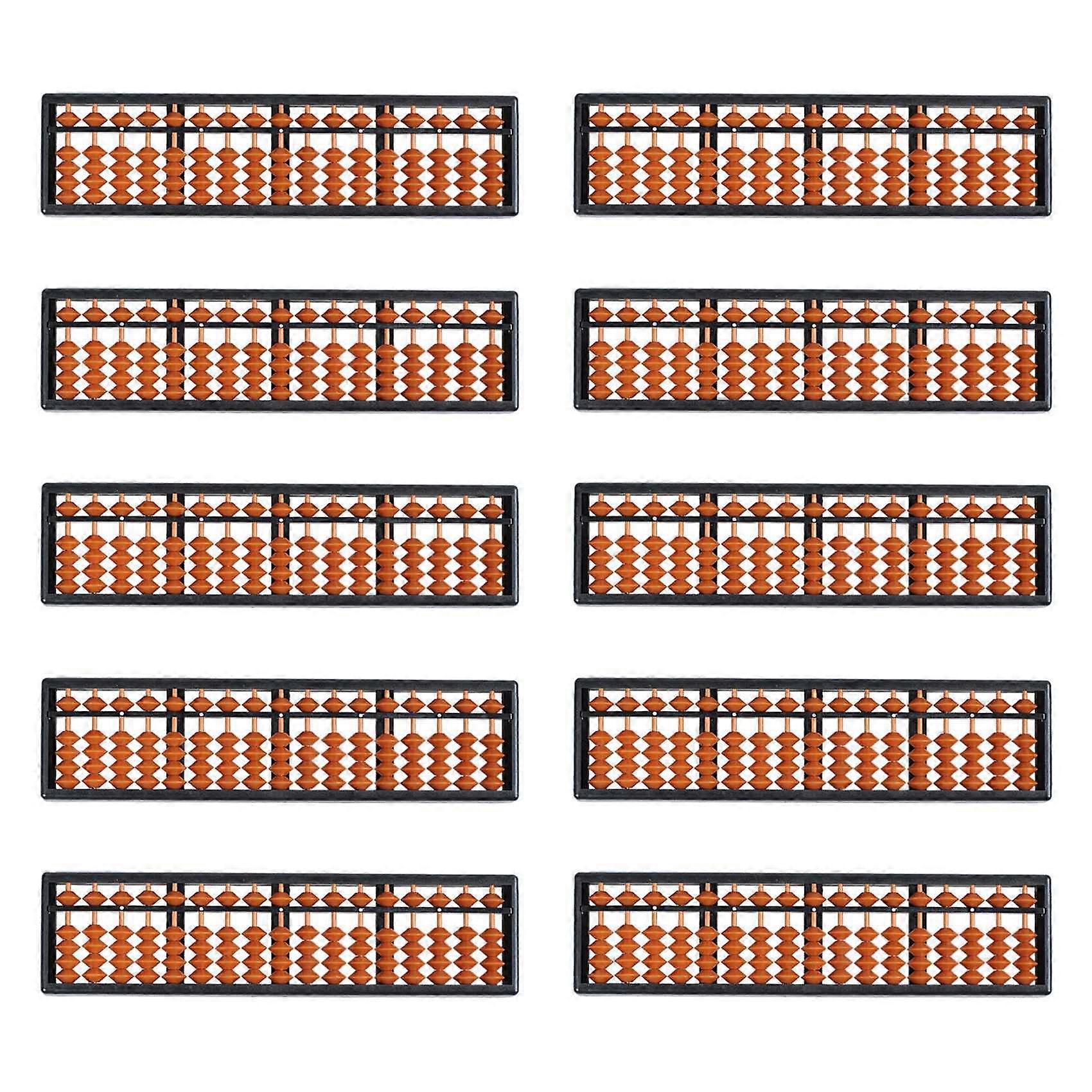 10X Plastic Abacus Arithmetic Abacus Kids Calculation Tool 17 Digits
