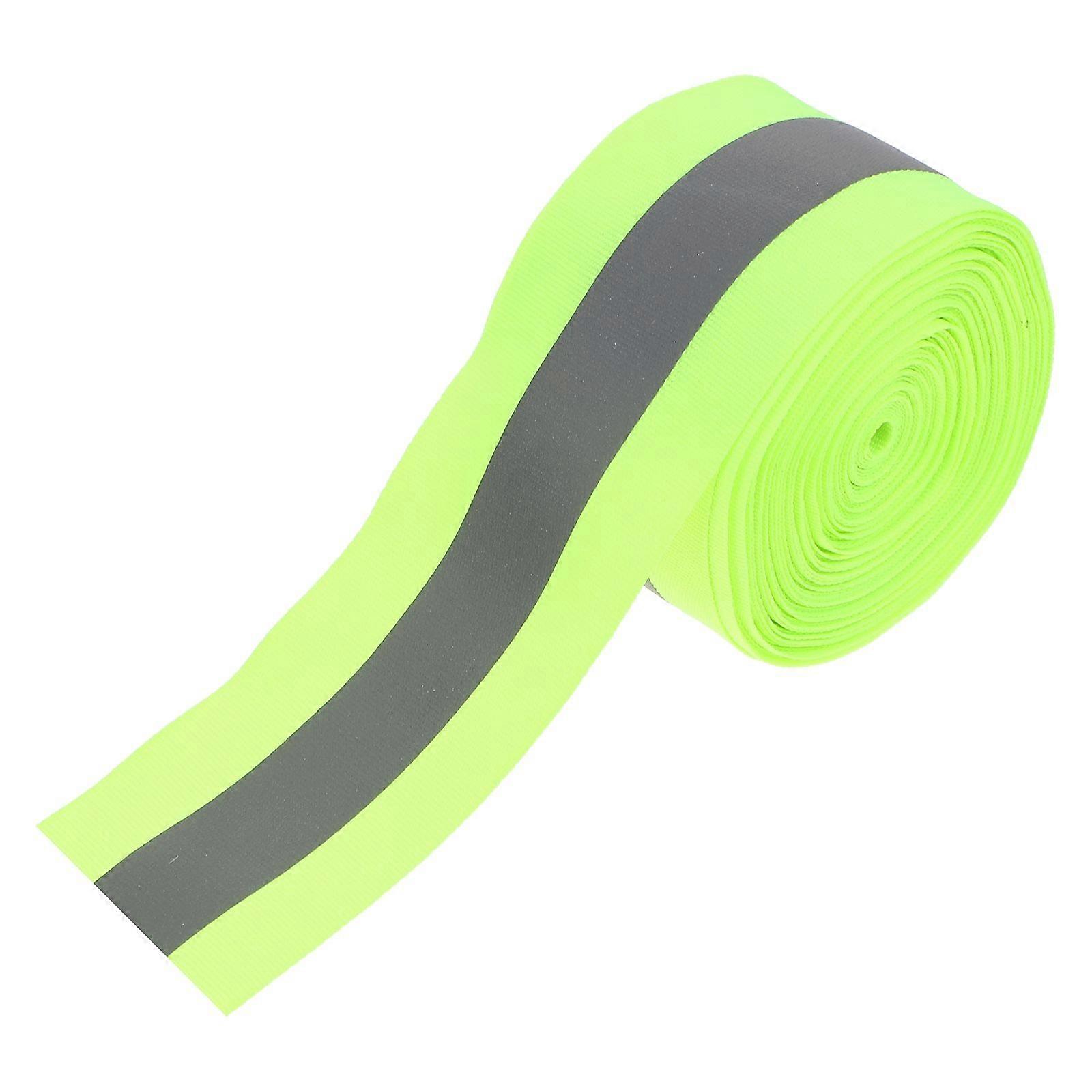 Fluorescent Reflective Webbing Sew on Tape for Safety Use 10 Meter