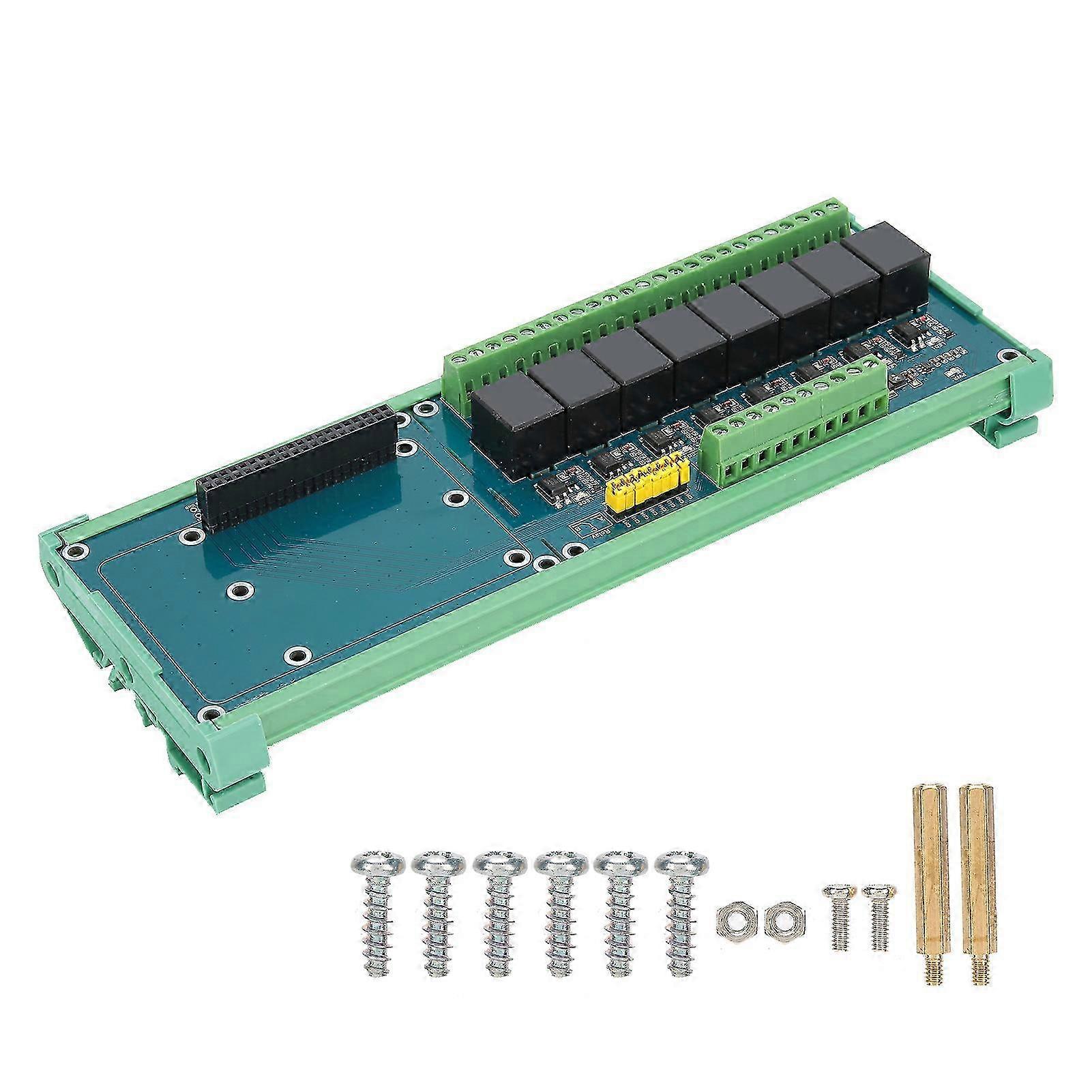 2025 Relay Module for Raspberry Pi 4b 3b 8 Channel 5V Extension Board PLC Controller