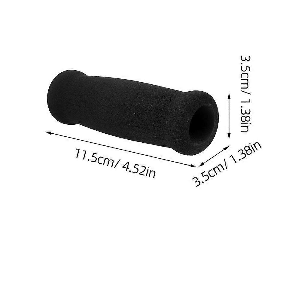 2Pcs Sponge Black Cane Handle Grip for Non-Slip Walking Cane Use