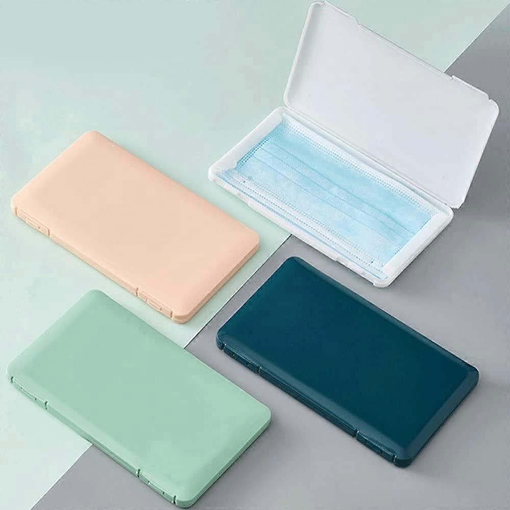 4PCS Small Plastic Storage Box with Lid, Color Coded Portable Organizer Case for Face Masks