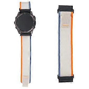 KALEBOL 22mm Watch Band For Garmin Fenix 7/Fenix 7 Pro Magic Tape Nylon Loop Wrist Strap