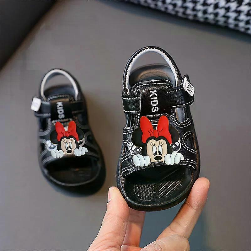Disney Mickey Mouse Summer New childrens Beach Shoes Girls Baby Non Slip Soft Sole Toddler Shoes Boys Sandals Beach Shoes