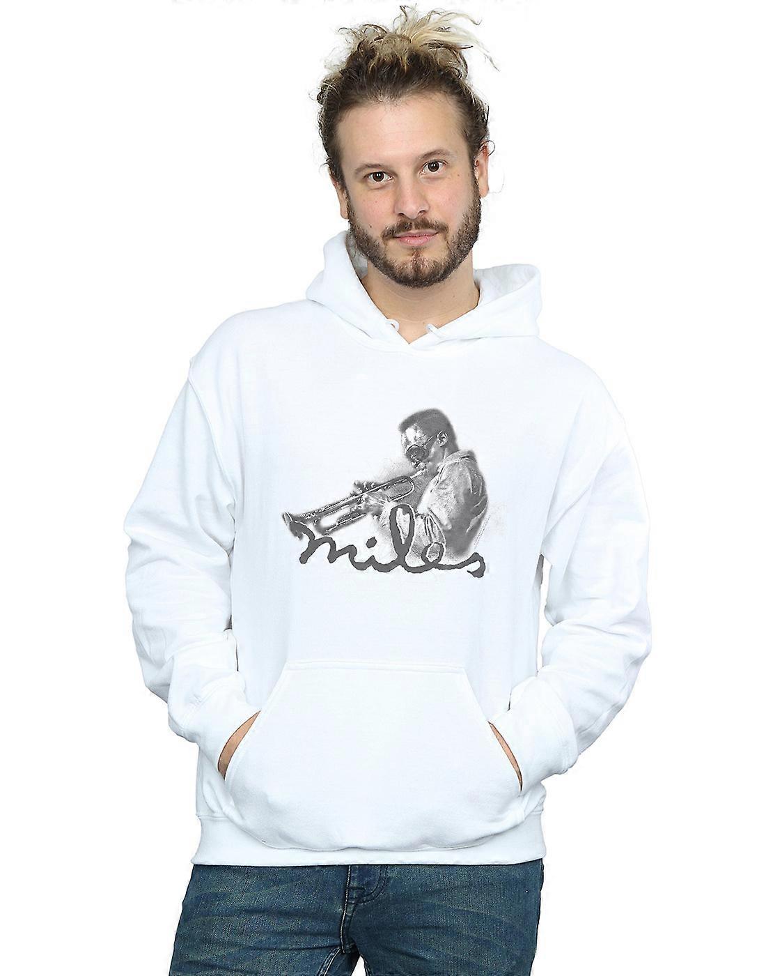 Miles Davis mænds profil skitse hoodie