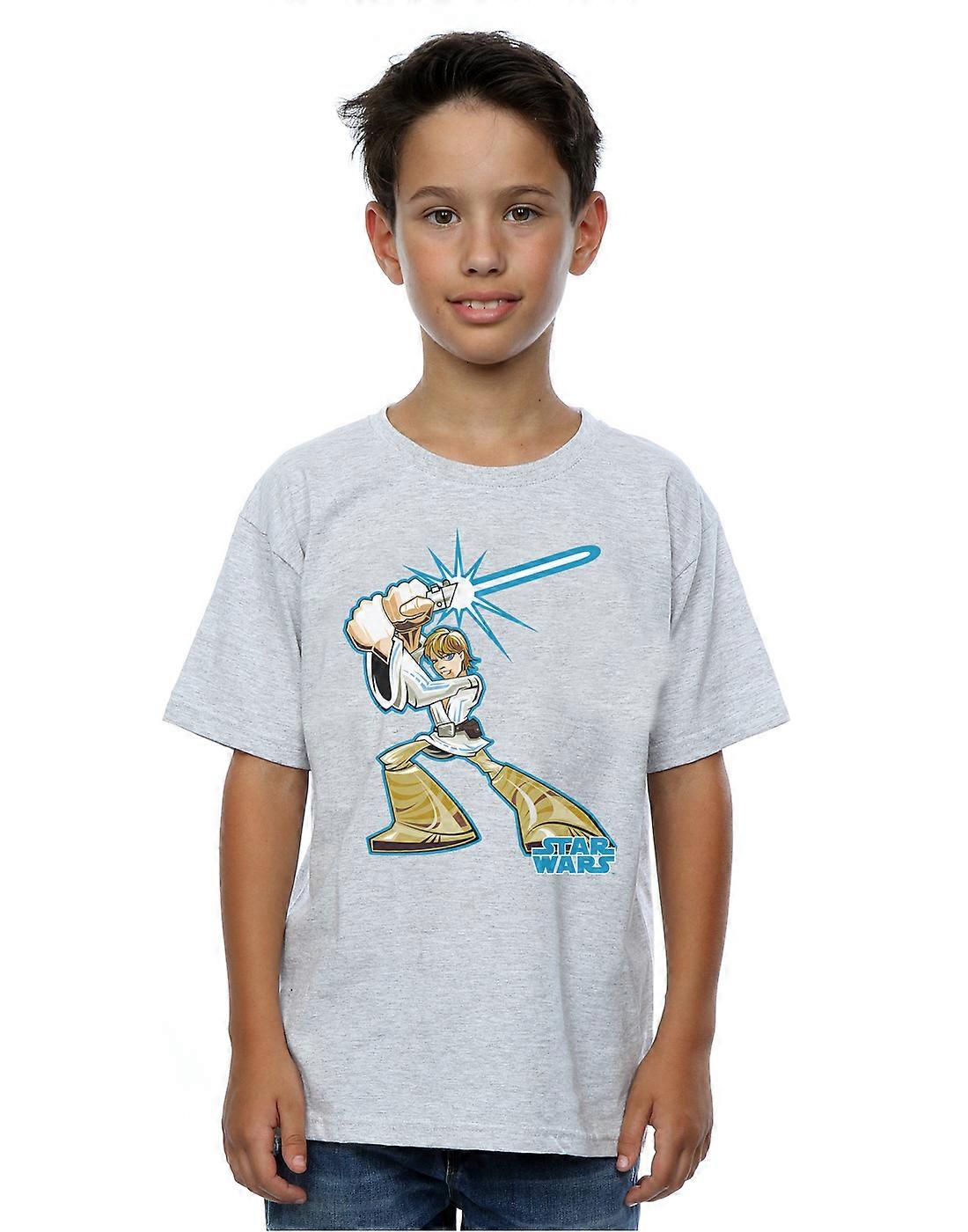 Chicos de Star Wars Luke Skywalker carácter camiseta