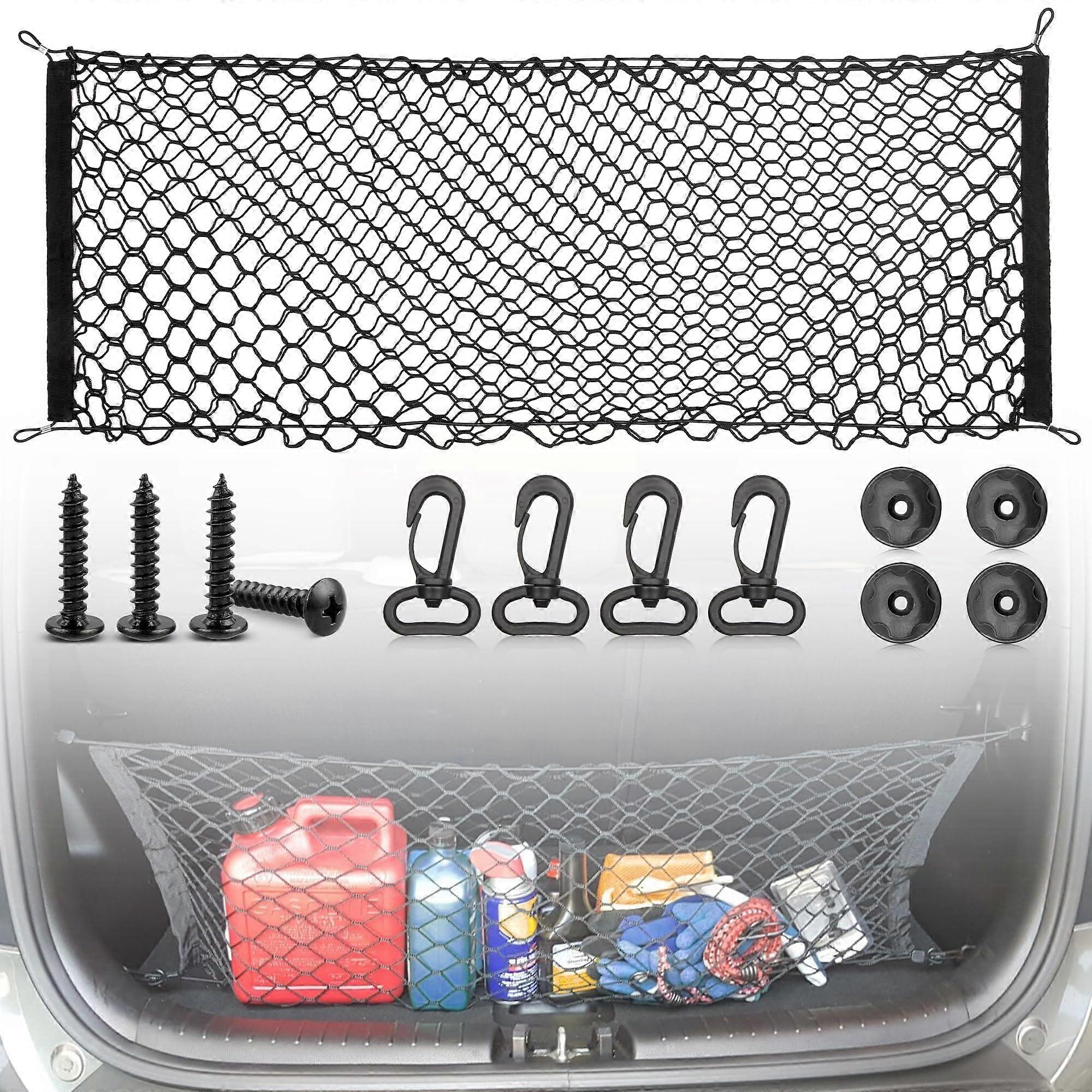 Cargo Net Double Layer Trunk Organizer Mesh for Ford Explorer 20062022 SUV with Install Kit