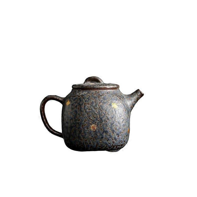 Handmade Ceramic Teapot with Infuser, Ergonomic Stoneware Design for Loose Leaf Tea and Coffee