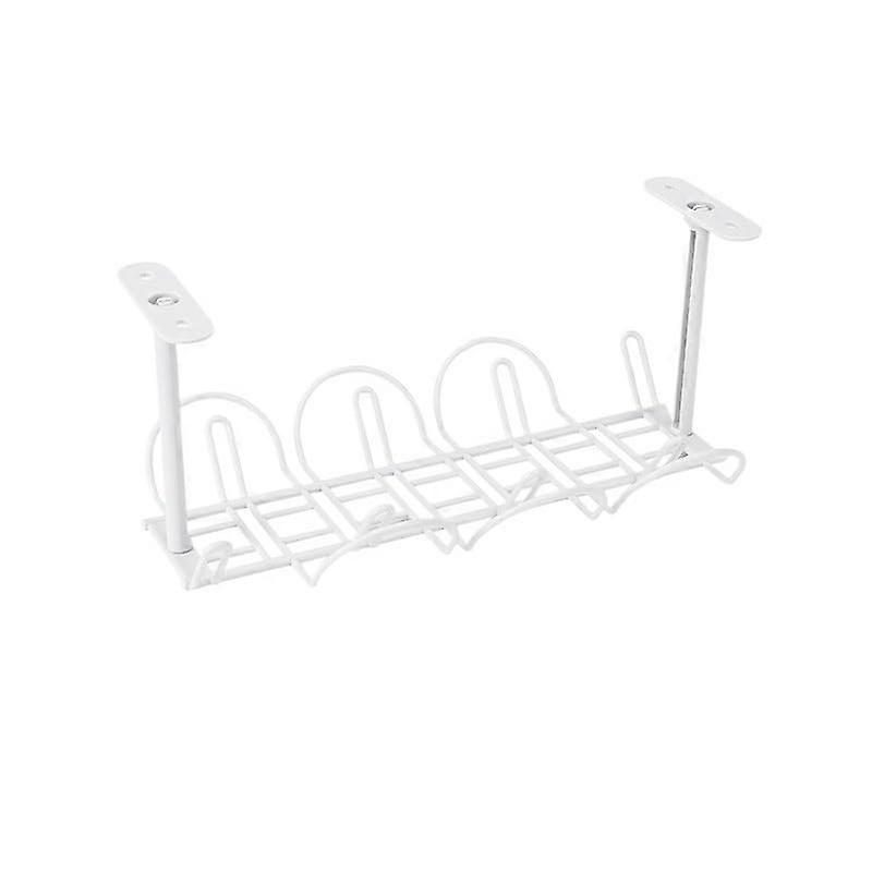 Under Desk Cable Management Box White Desk Cable Organizer for Office Cable Clutter Reduction