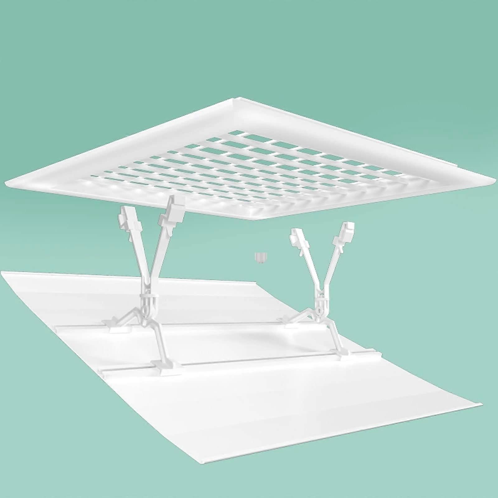 Adjustable Air Conditioner Deflector 30x30cm White, Draft Reduction and Airflow Direction Controller for Home Comfort
