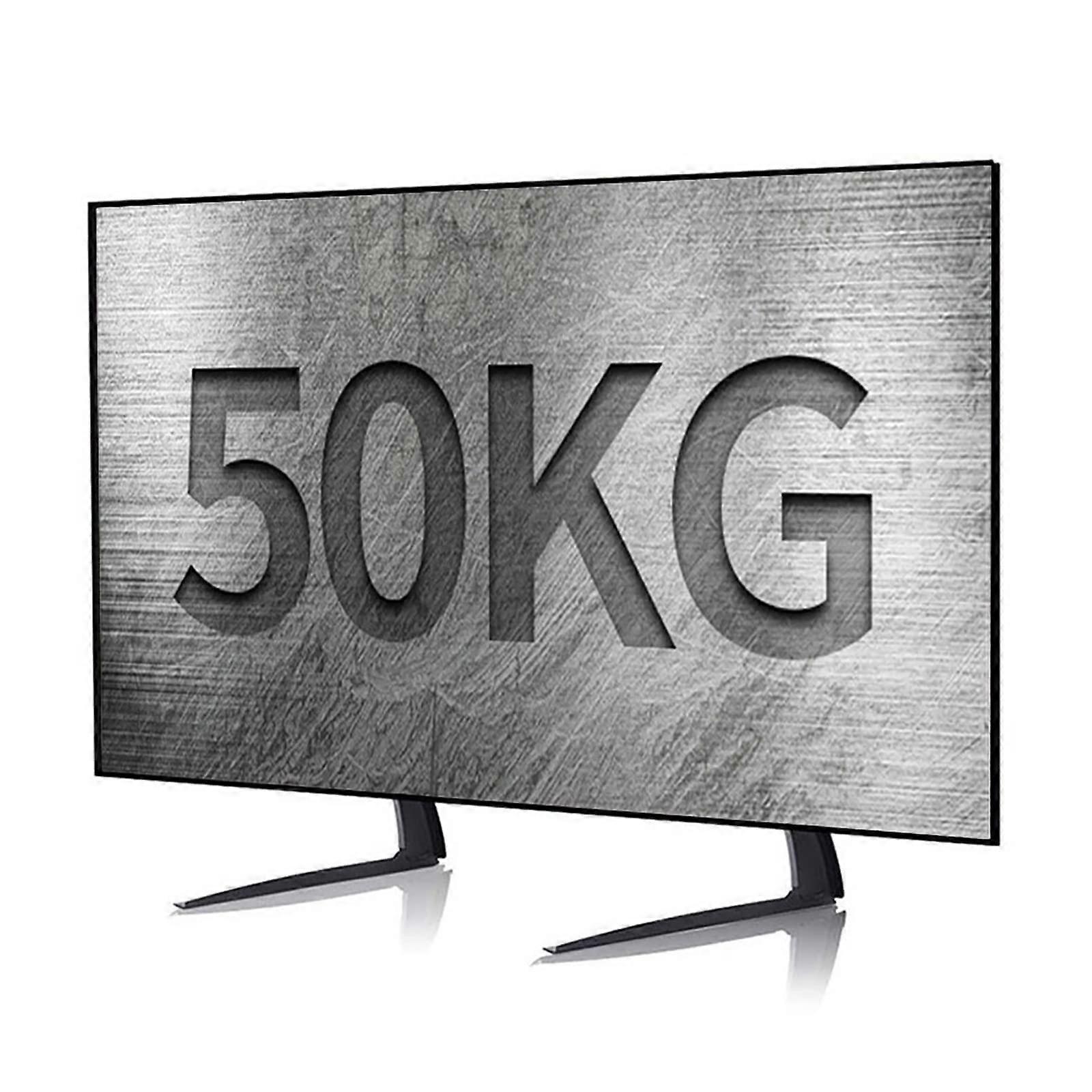 Universal TV Stand for 4370 Inch, Height Adjustable with Tempered Glass Base, VESA 800x500mm