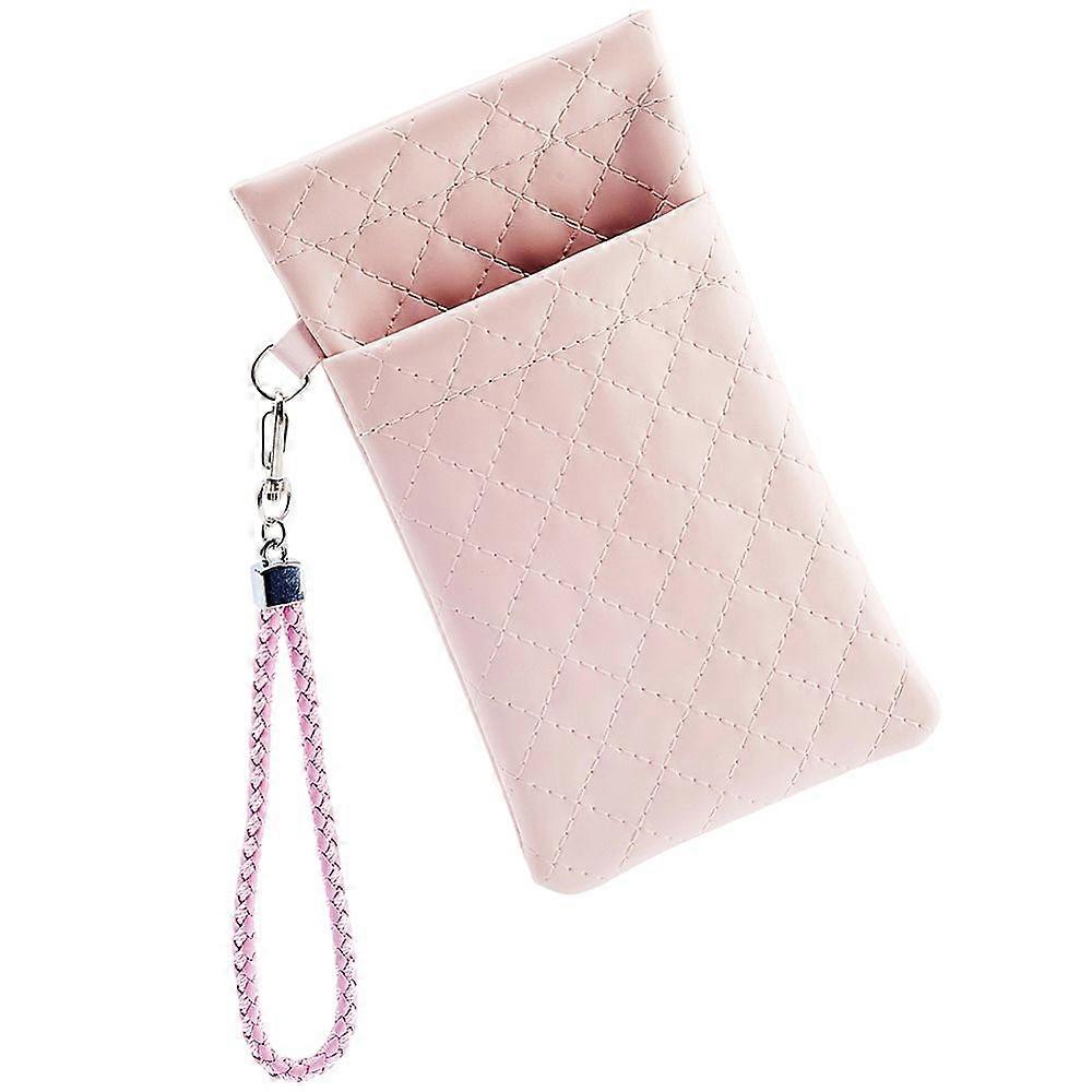 PU Leather Eyeglass Cases Rectangle Pink 180x105x18mm