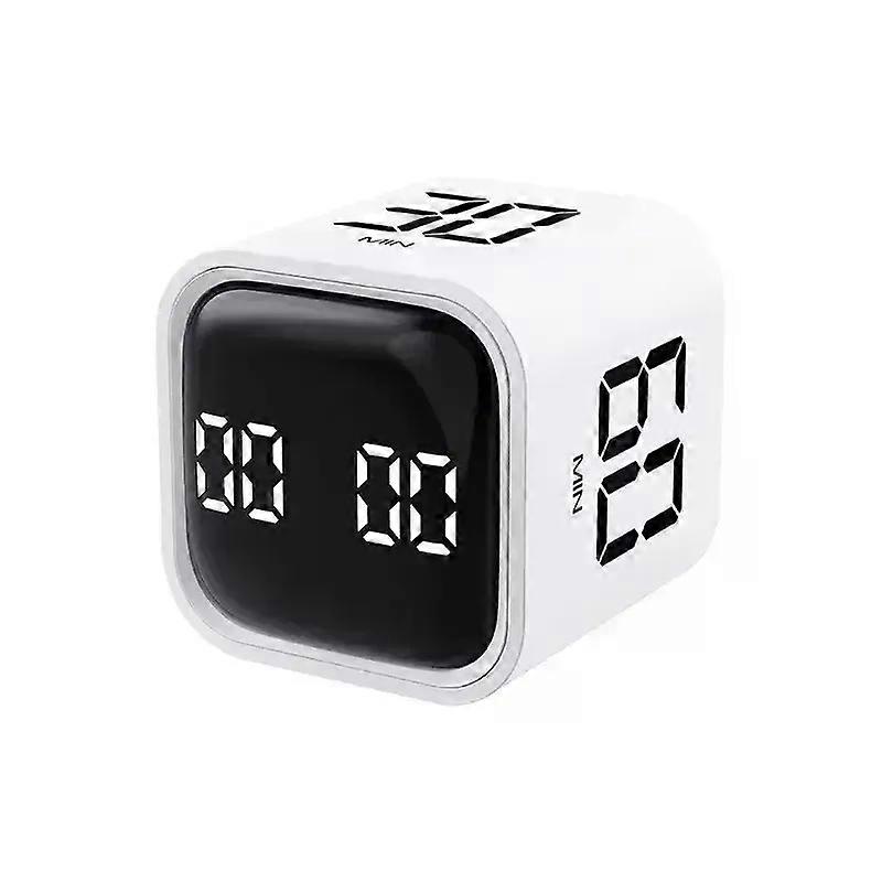 Visual Timer Digital Countdown Timer with Memory Function Gravity Sensing/Rotary Timing 60-Minute Study Silent Timer for Cooking