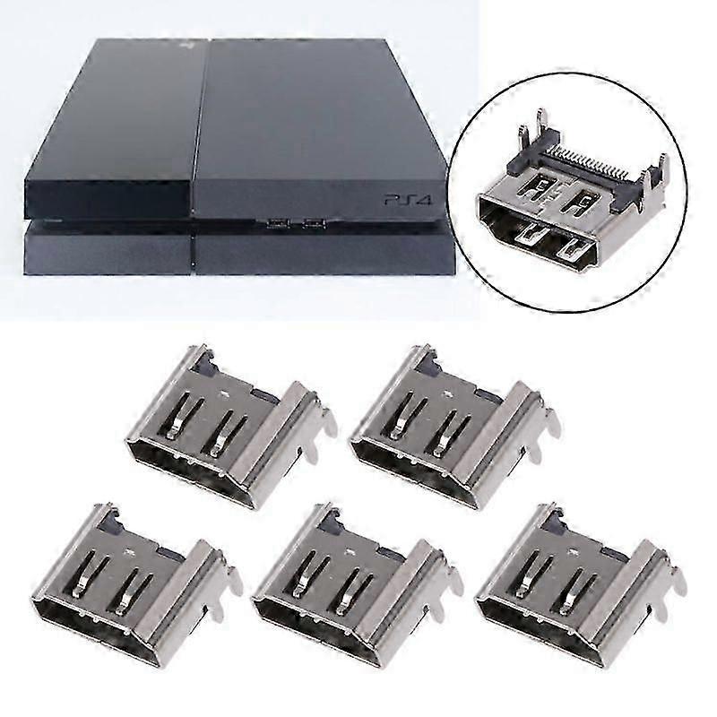 HDMI-Compatible 5Pcs Replacement Display Port Socket Jack Connector For PlayStation PS4 Console