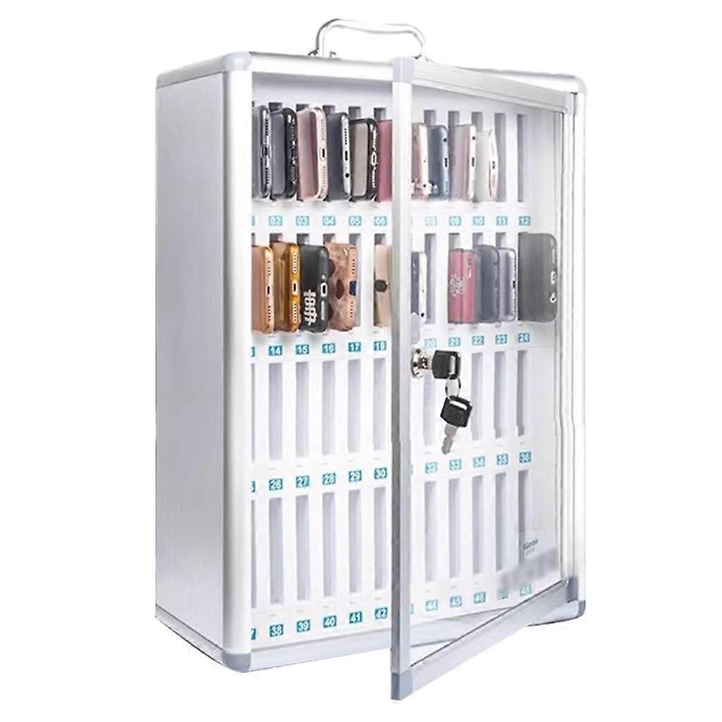 Phone Locker Box with Numbered Locks, Wall Mounted MultiDevice Storage for Classroom and Office