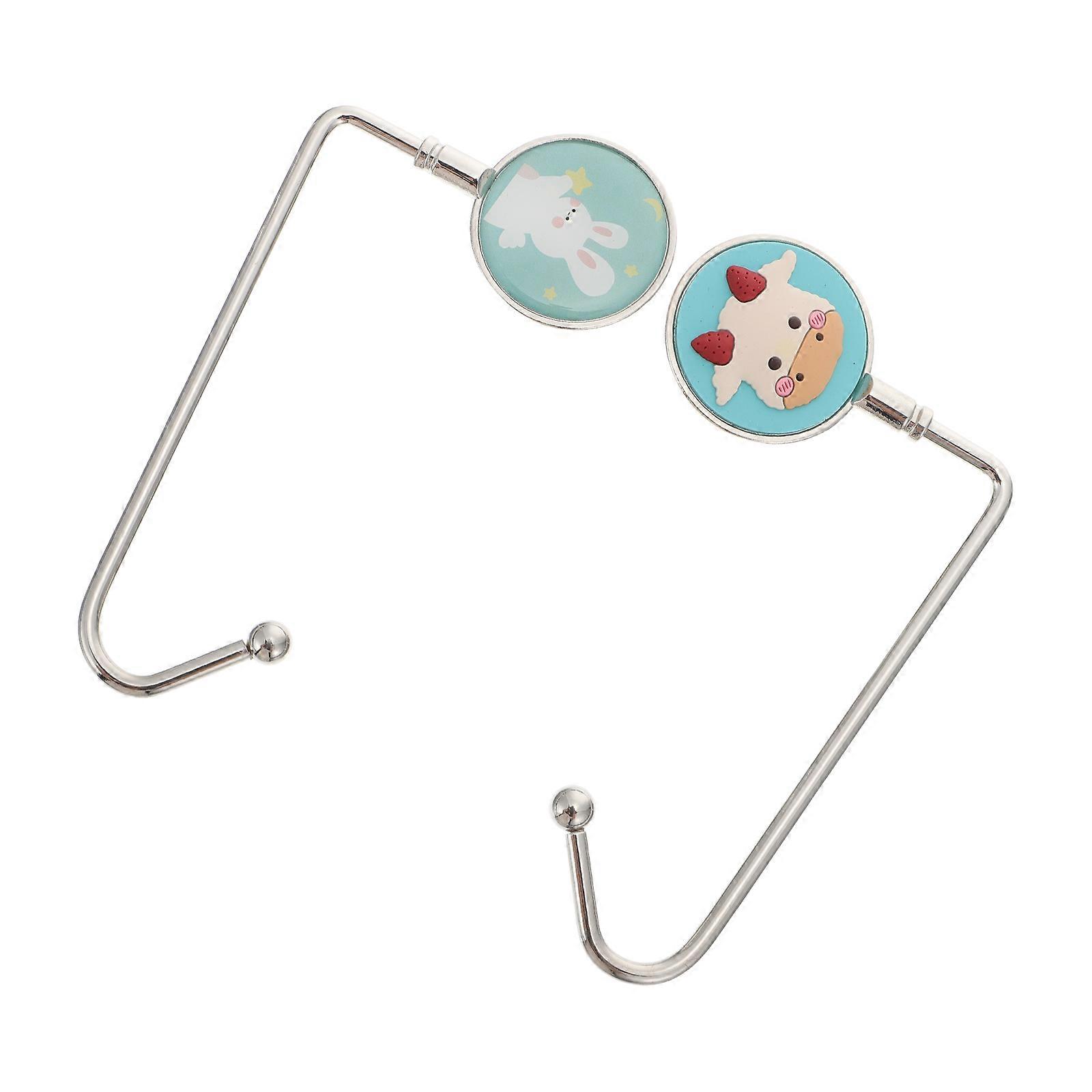 Silver Desktop Bag Hooks for Handbag Hanging 10Pcs Portable Table Hangers