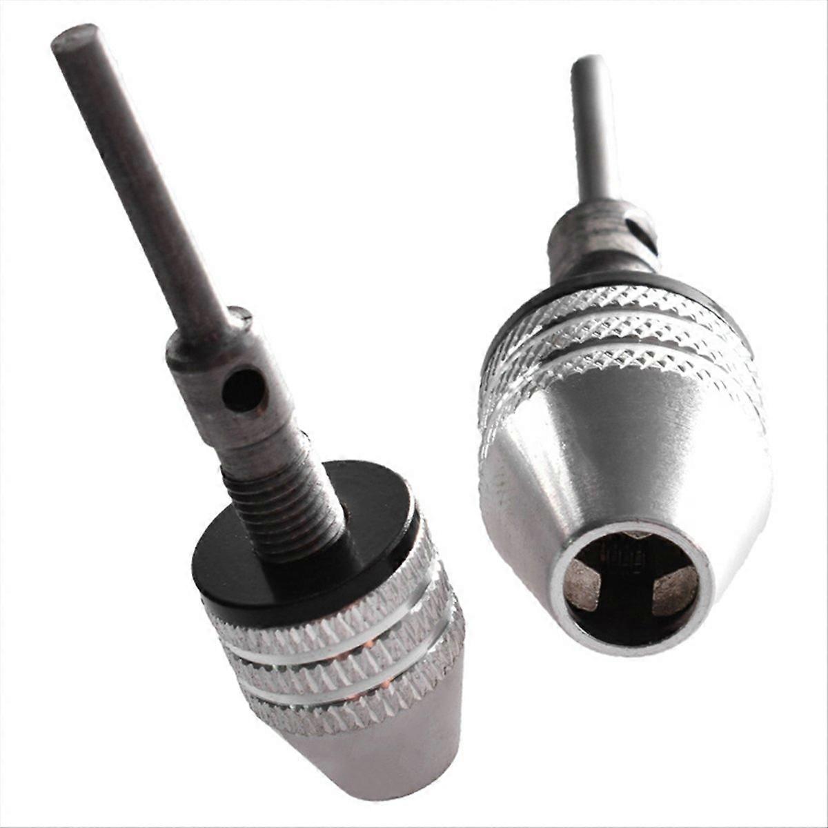 2Pcs Three-Jaw Chuck Set 0.3-3.4mm Round Handle