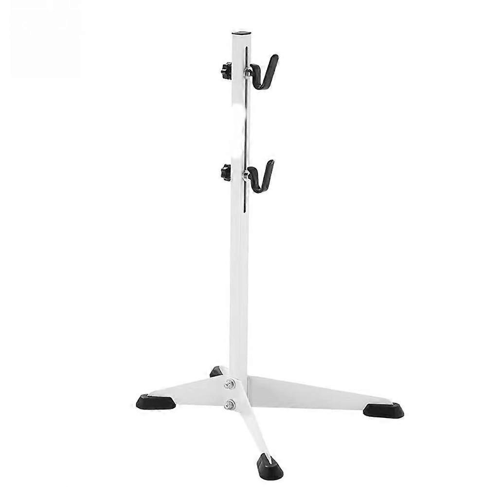 Bicycle  Stand White Foldable Adjustable for Mountain Bikes Home Maintenance