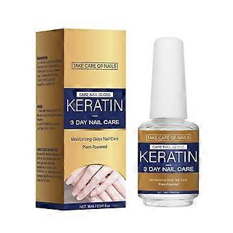 Keratin Nagelvårdsolja 16ml, Keratin & Aminosyra Nagelstärkande Olja, 3-dagars intensivvård för torra & sköra naglar, Snabb återfuktning & Reparerande Behandling