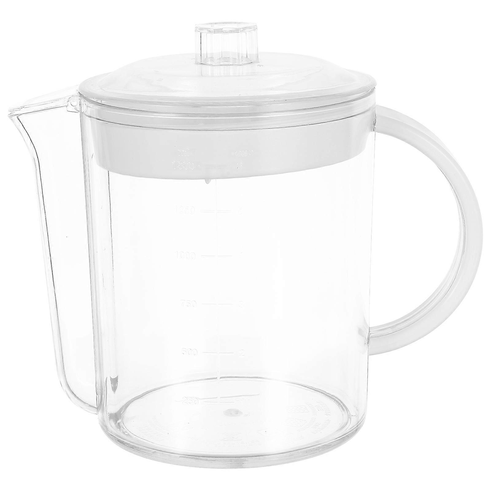 Grease Separating Measuring Cup for Cooking Use 2Pcs with Strainer