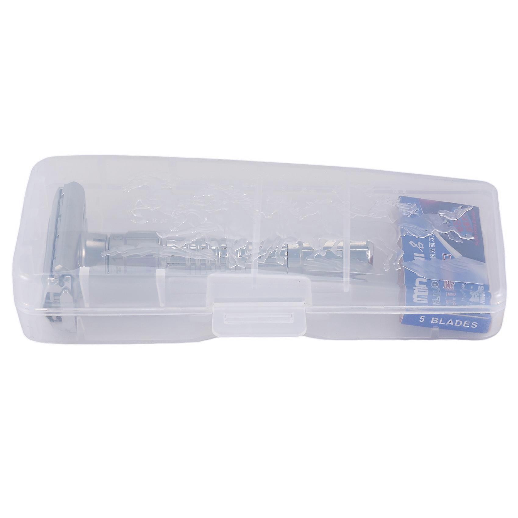 Classic Handle Razor Sent 5 Blade And Storage Box,without base