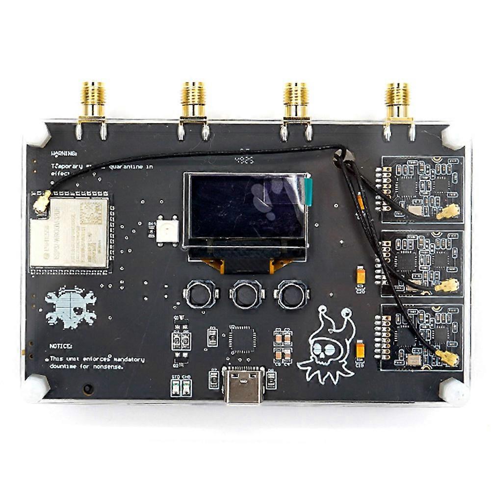 RF CLOWN V2.0 ESP32 Wireless Security Tester Kit, 3 NRF24L01 BLE Bluetooth Analyzer, Pentesting Tool mit OLED