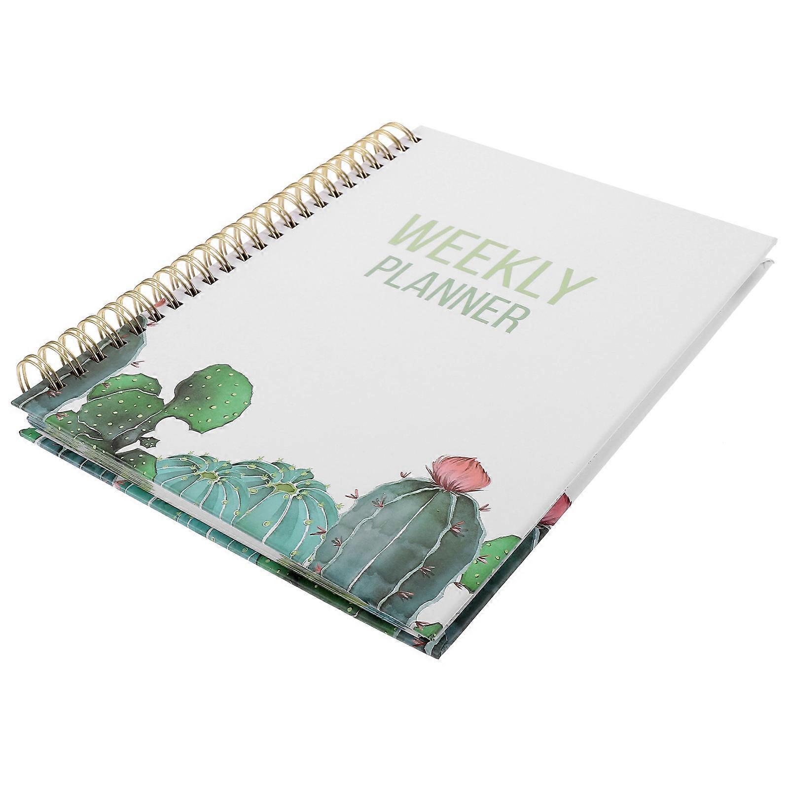 Planner Notebook Weekly Note Book for Academic Planner 2Pcs Writing Notebooks
