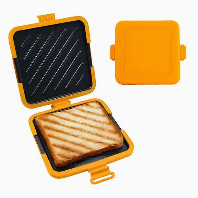 Microwave-Safe Sandwich Baking Tray With Double-Sided Toast Function, Breakfast Bread Maker, Household Sandwich Baking Plate