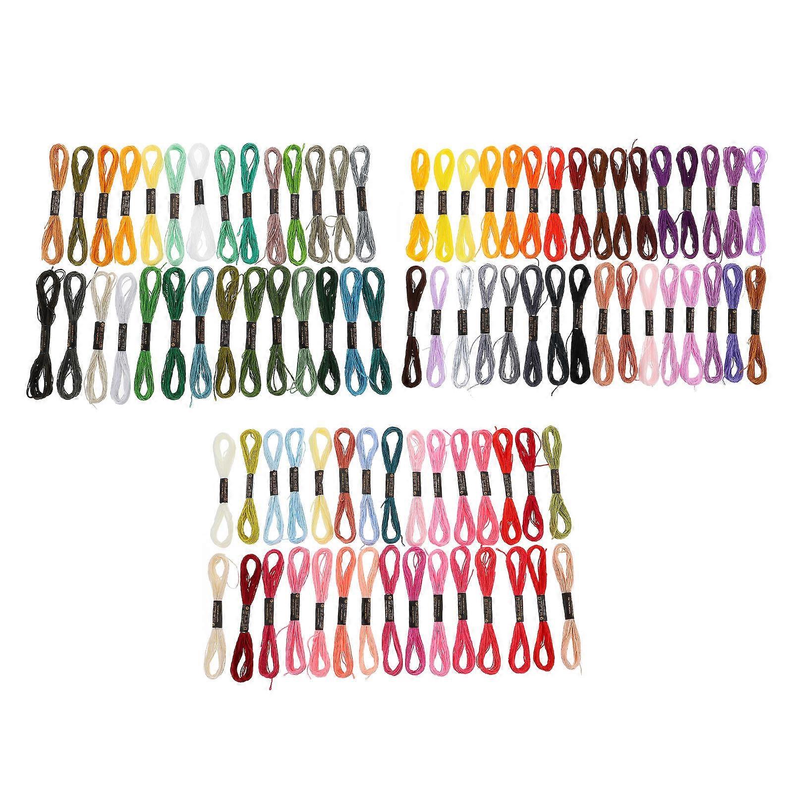 Assorted Color Embroidery Thread Cross Stitch Thread for DIY Use 100Pcs