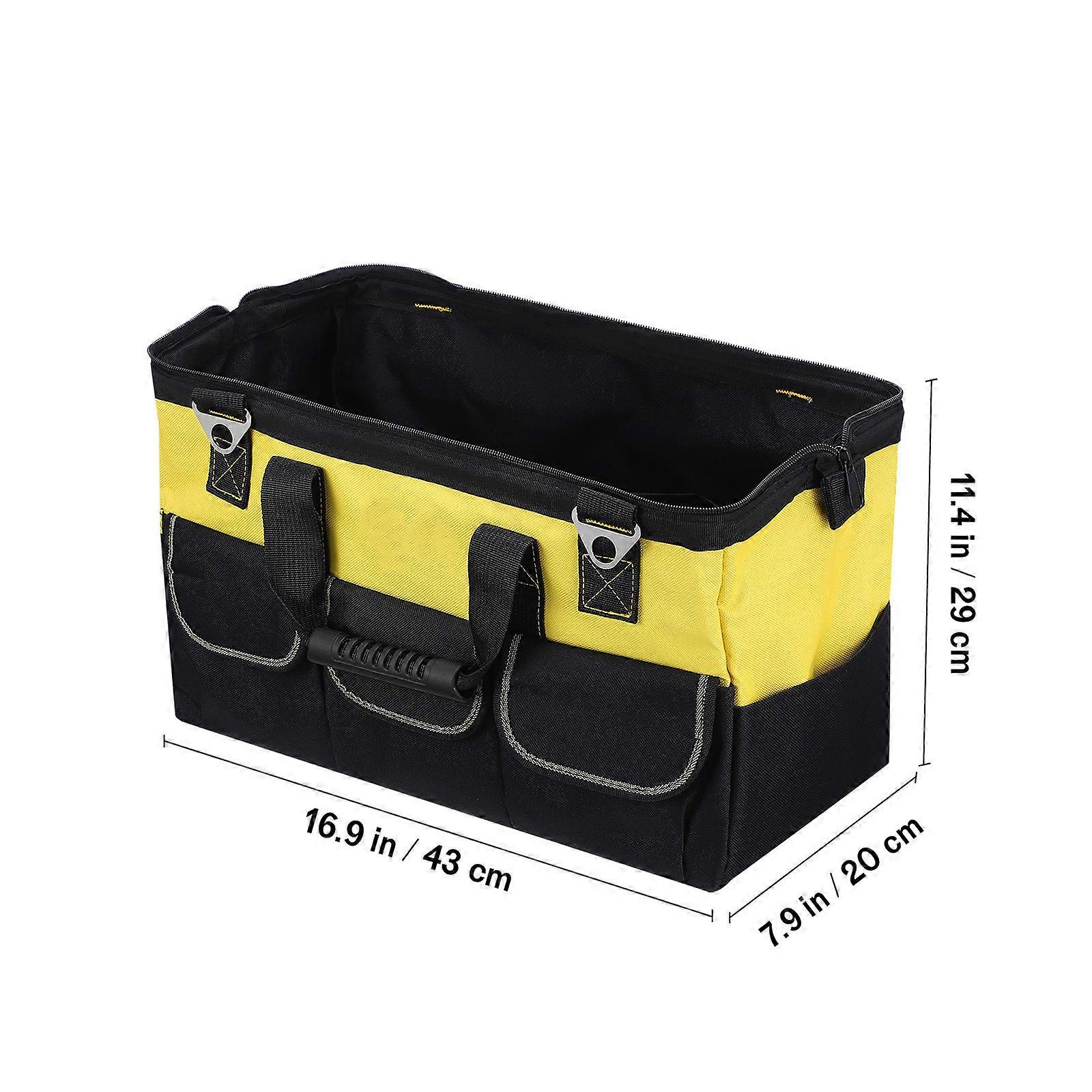 Electrician Tool Bag Classic Design Rectangular Shape PE Material Hardware Tools Installation 1Set