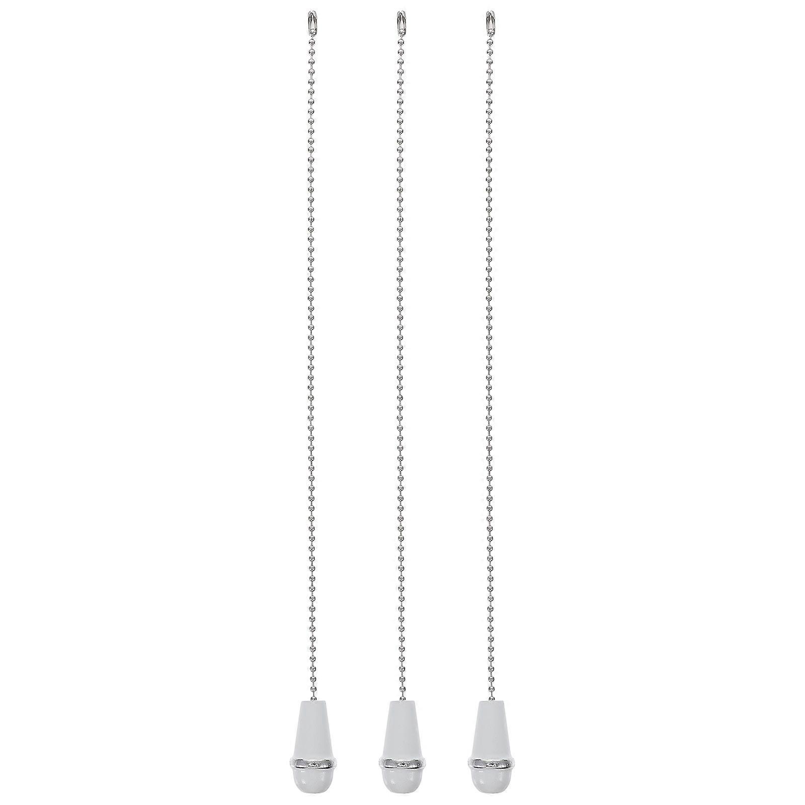 3pcs Ceiling Light Pull Chain Portable Pull Chains Light Pull Cord with Wooden Knob