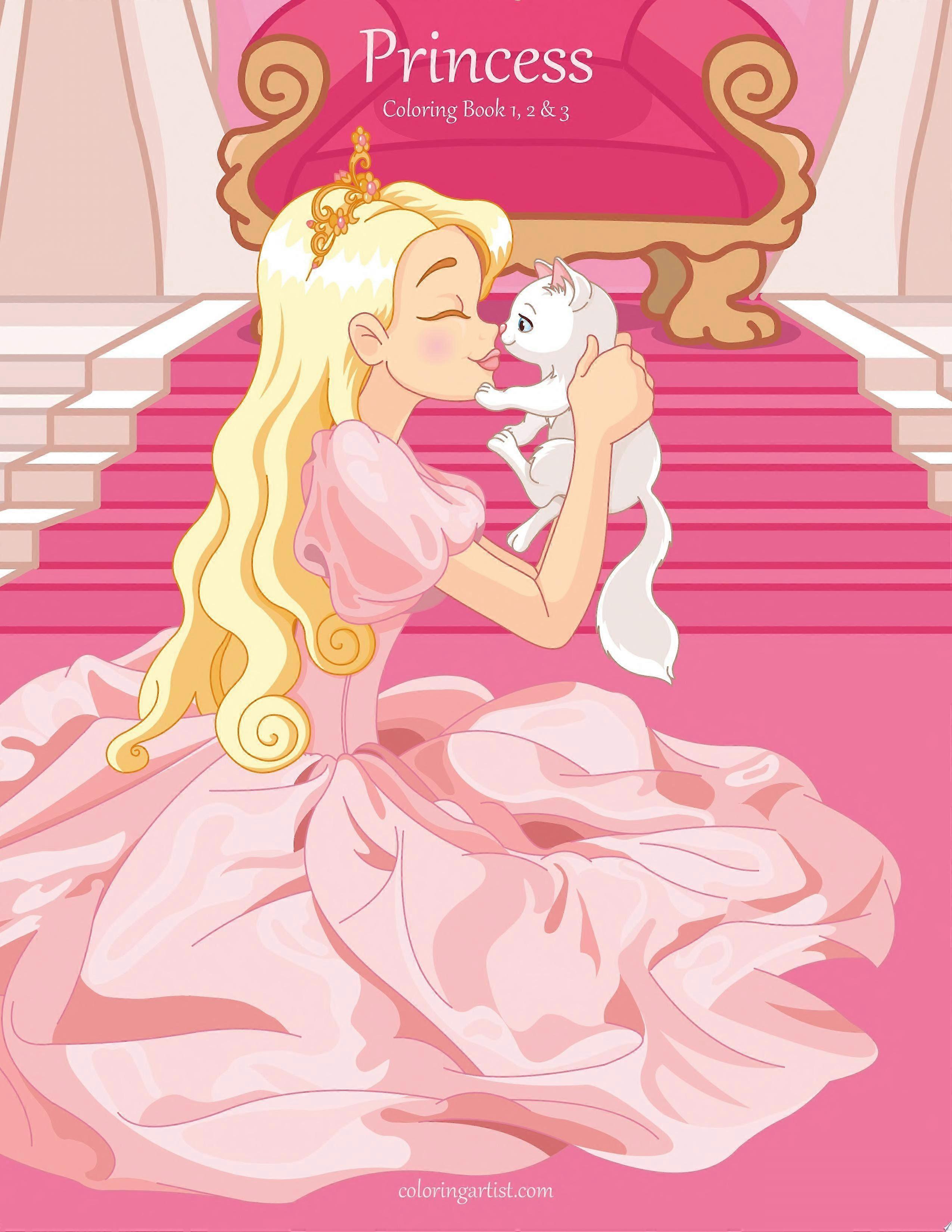 Princess coloring book 1, 2 3