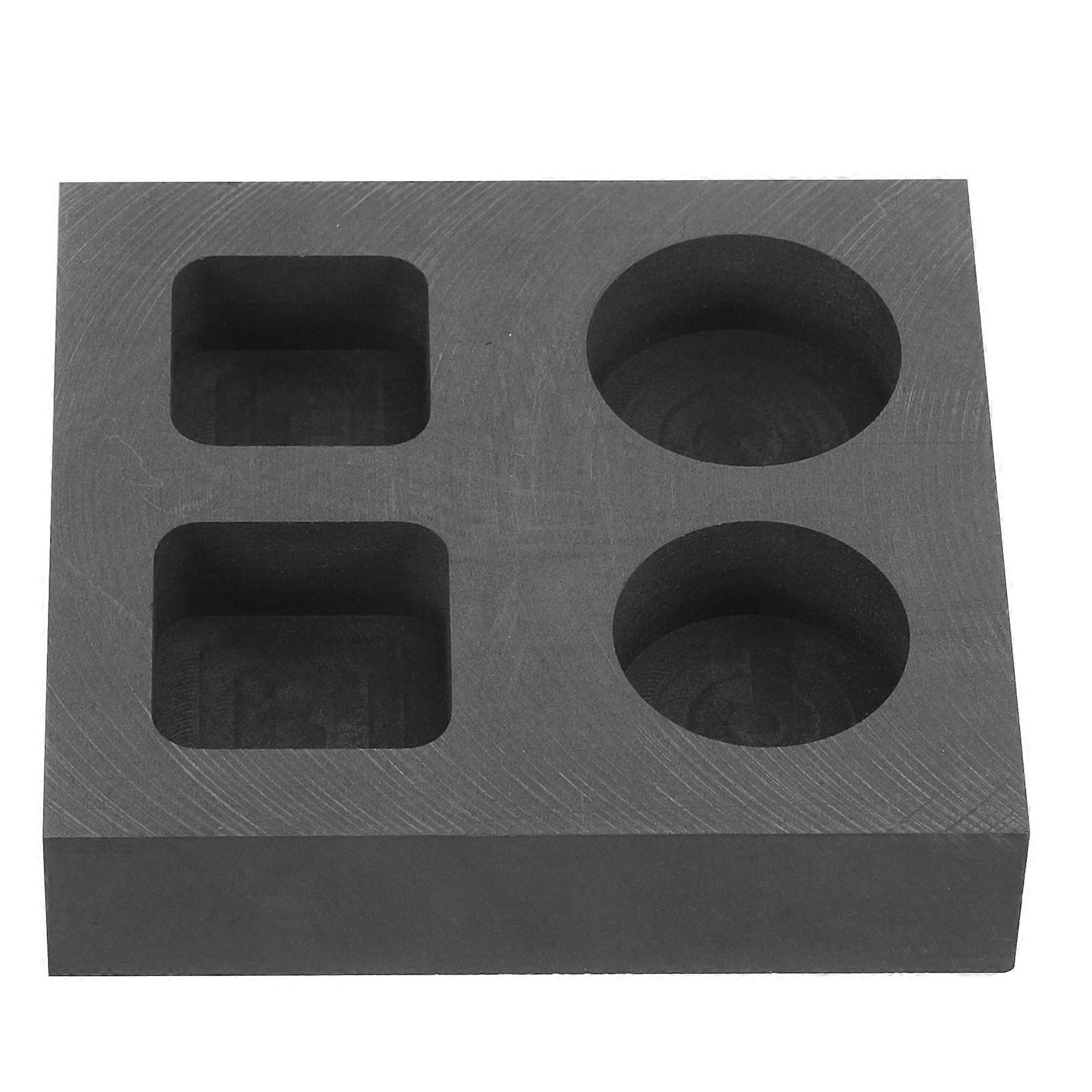 Four Hole Graphite Mold for Gold Silver Refining Casting