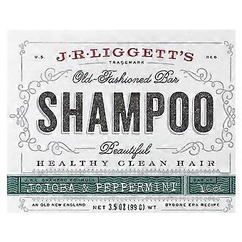 J.R. Liggett's, Old Fashioned Shampoo Bar, Jojoba & Peppermint, 3.5 oz (99 g), 3-Pack