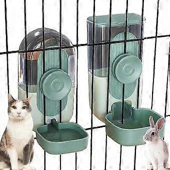 Automatic Pet Feeder & Water Dispenser for Small Pets - Large Capacity, Easy to Clean, Adjustable Height, BPA-Free