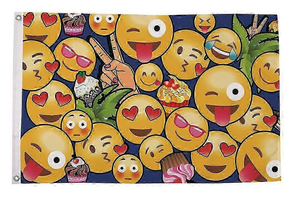 Yellow Face Icons Flag  CC0610