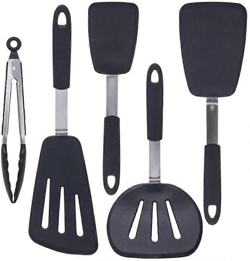 5-Piece Silicone Cooking Kitchen Utensils Set