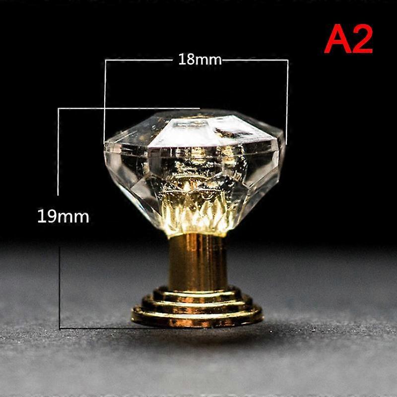 10Pcs Acrylic Crystal Knobs Cupboard Drawer Pull Handle Door Knob Diamond Cabine