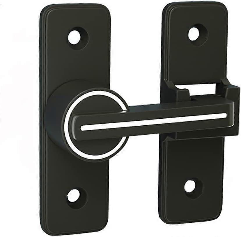 Hook latch for 180 hinged door