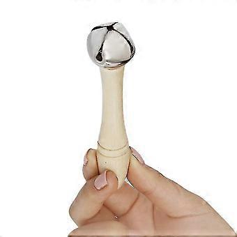 Single Jingle Bell Handglocke mit Holzgriff Musical Spielzeug für Kleinkinder Kinder Kinder 2pcs