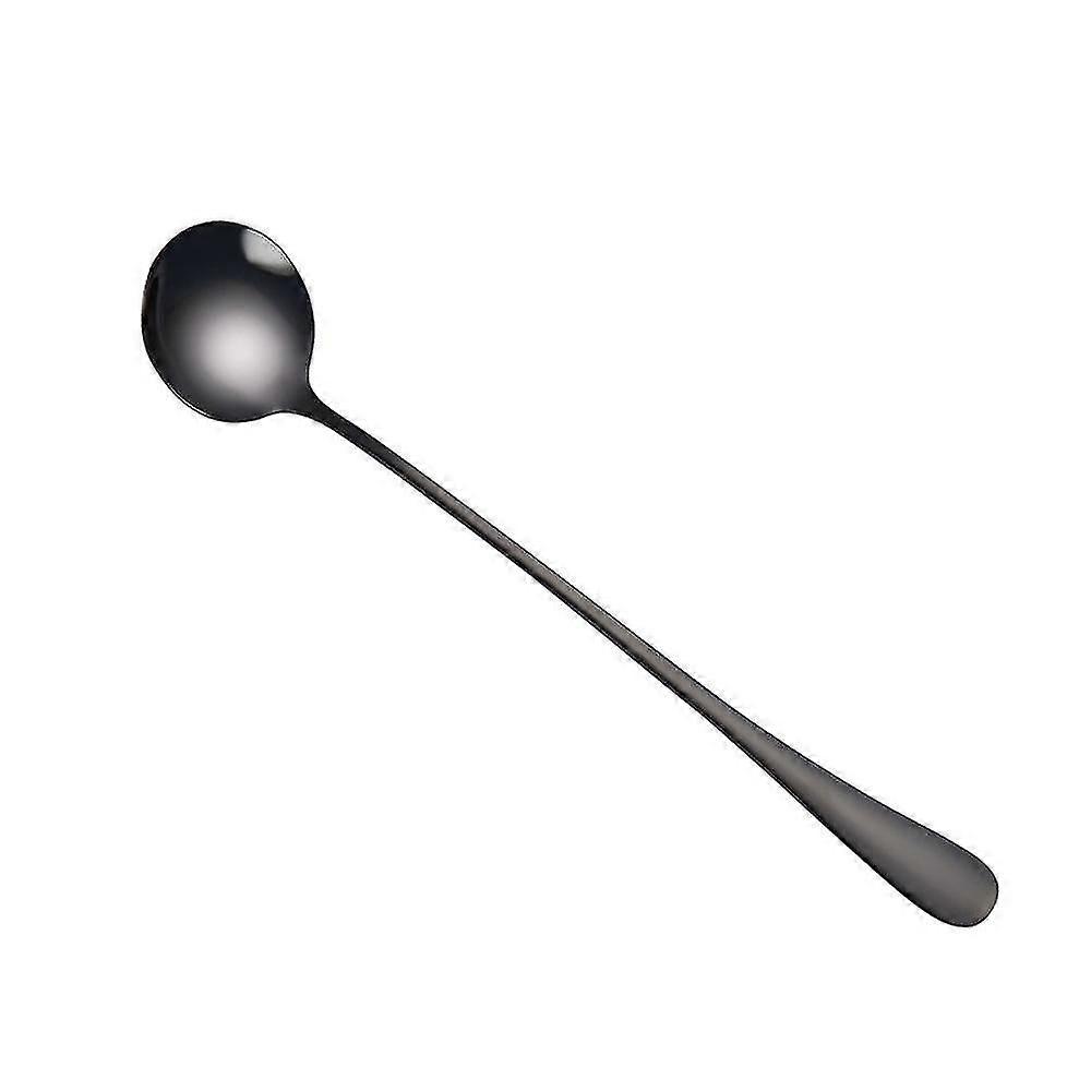 Flatware sets colorful spoon long handle spoons flatware coffee drinking tools kitchen gadget no1899