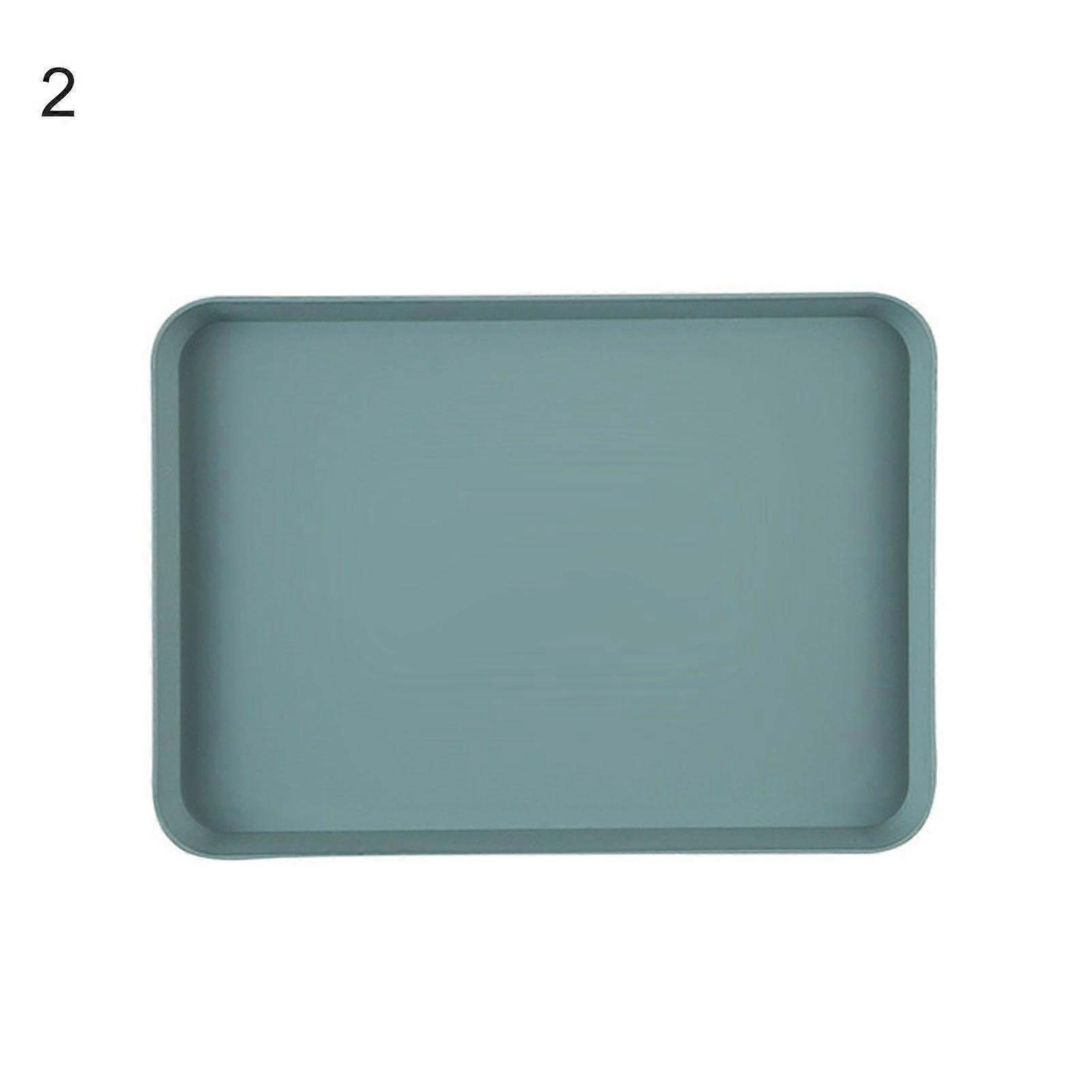 Nordic Simple Rectangular Fruit Dessert Plastic Storage Tray Kitchen Supplies