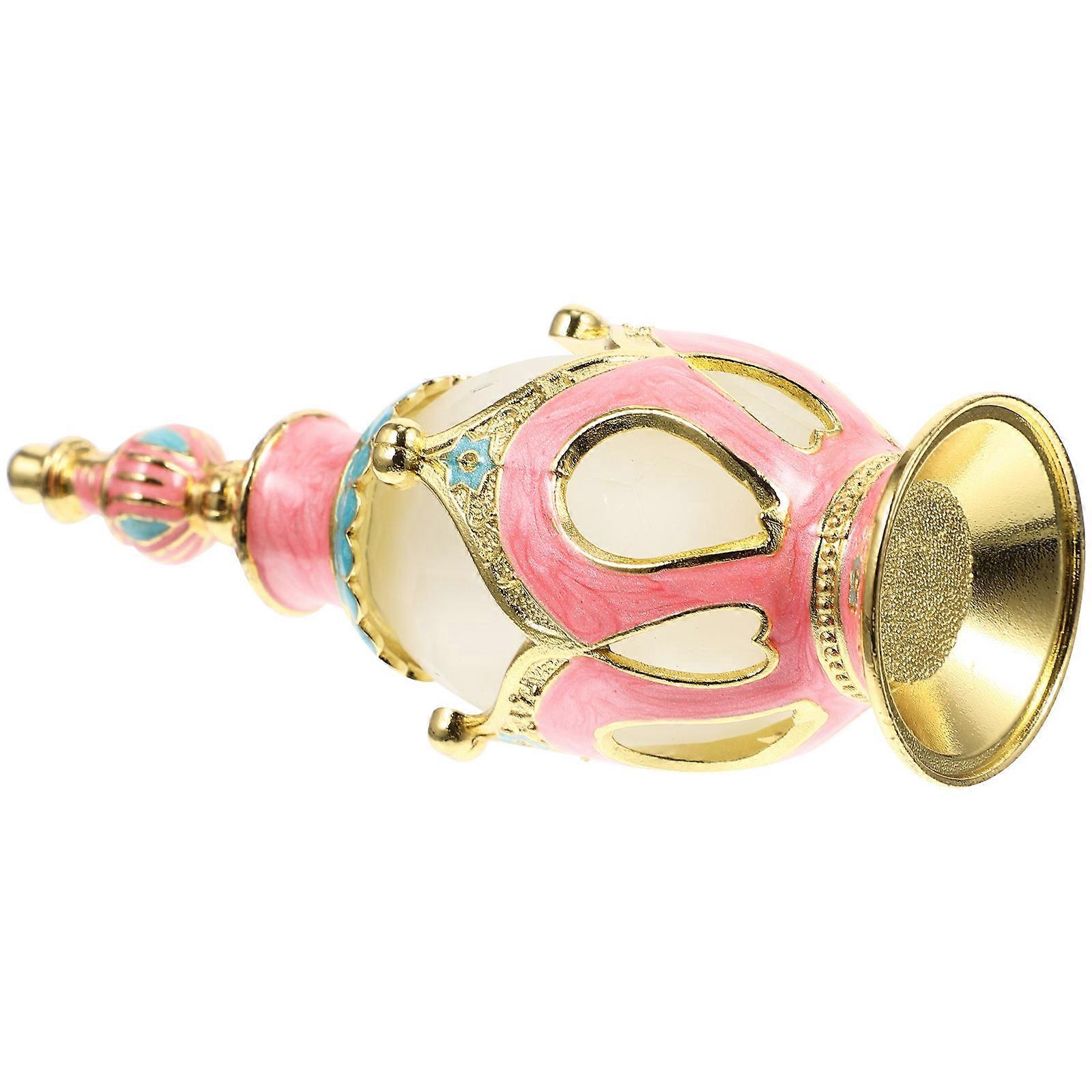 Empty Pink Perfume Bottle Middle Eastern Style for Storage Use