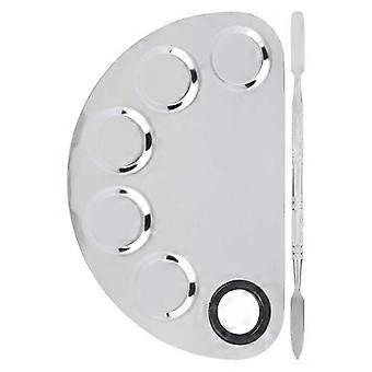 Makeup Mixing Palette with Dual Head Spatula for Accurate Color Blending and Easy Clean Surface